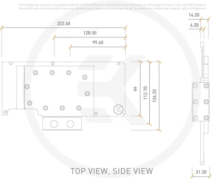 Wave - EK Quan.Vec RE RTX 3080/90 Act. Backp sr | 3831109836460