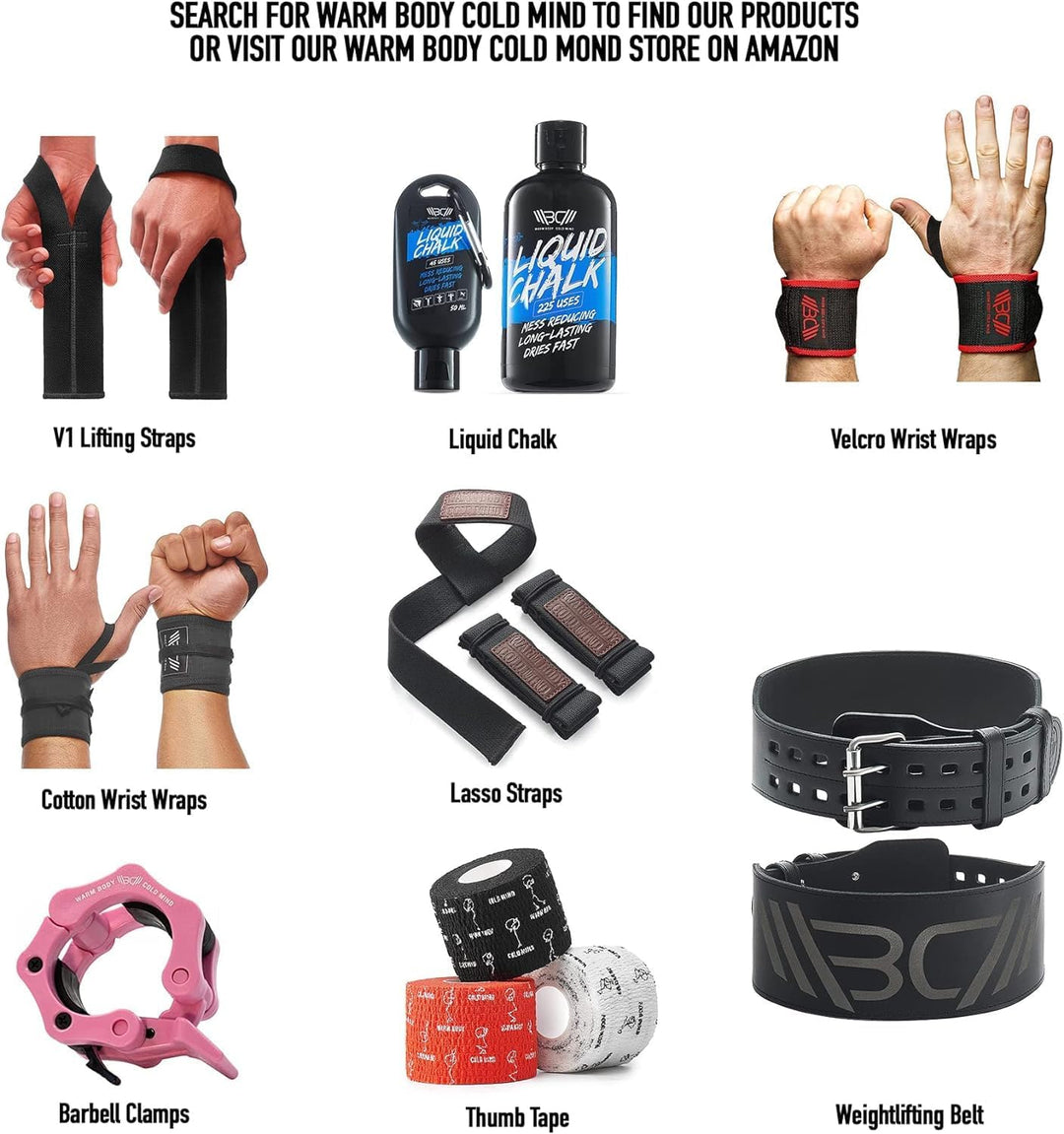 WARM BODY COLD MIND Wrist Wraps für Olympisches Gewichtheben, Handgelenkstütze für Fitness Weightlif