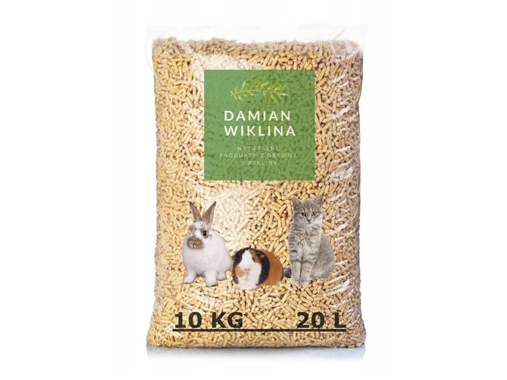 Katzenstreu Holzpellets 10 kg 20l – Holzstreu für Eine Effektive Geruchs und Feuchtigkeitskontrolle