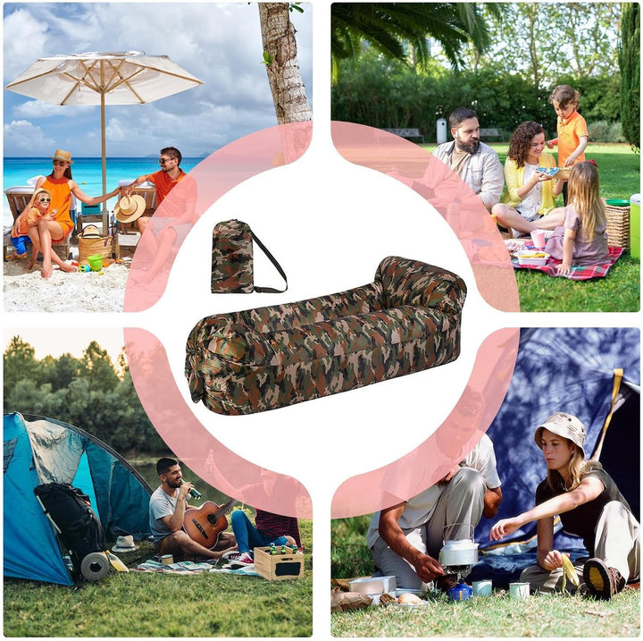 Luftsofa | Luftmatratzen Couch Mit Sofafunktion,Kratzfester Sitzsack Für Camping Festival