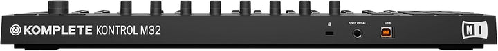 Native Instruments Komplete Kontrol M32 Tastatur-Controller Schwarz & M-Audio SP-2 - Universal Susta