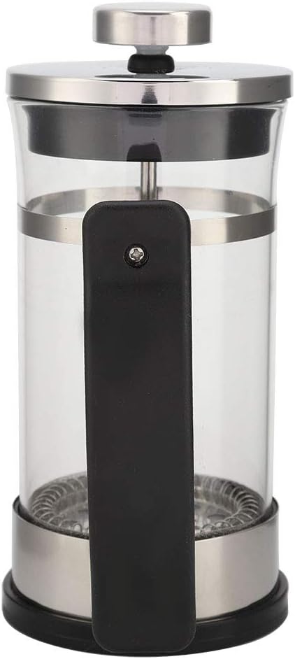 Omabeta French Press Filterkanne, Edelstahl Glas Kaffeekanne Teebereiter Kleine French Press Kaffee