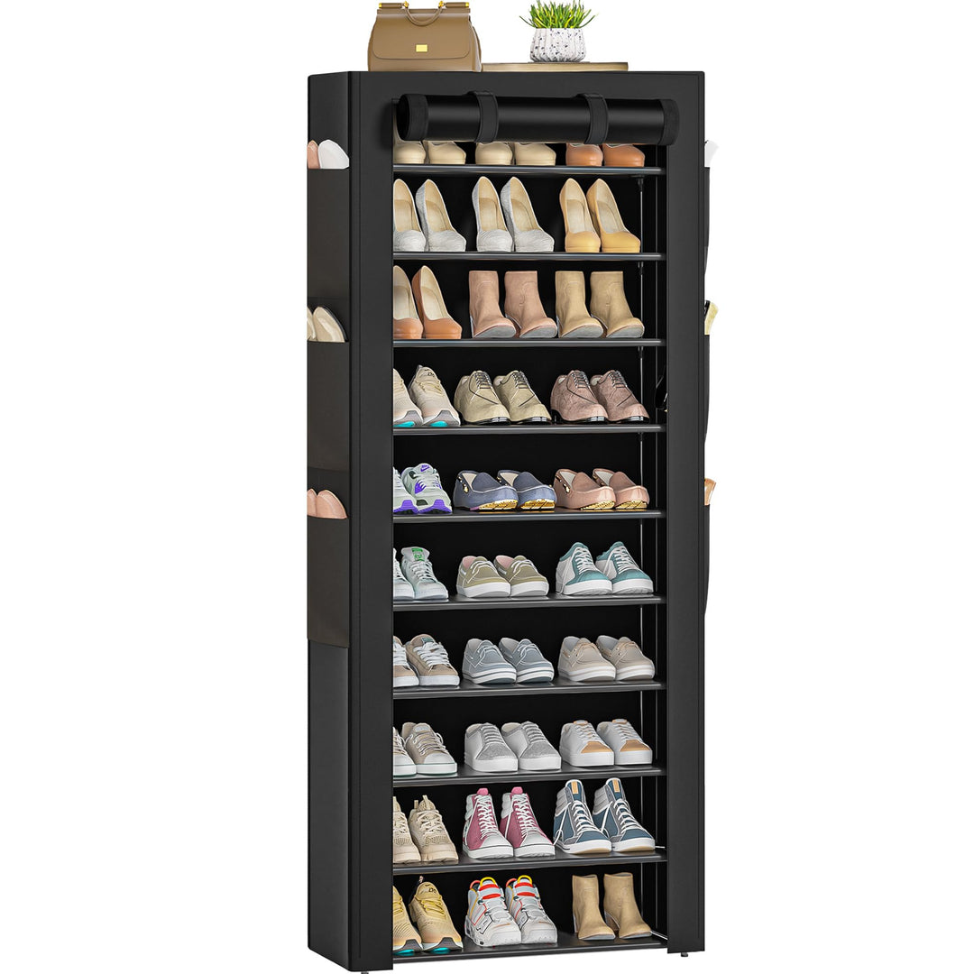 OYREL Schuhregal 11 Ebenen, Grosse Schuhschrank Hoch für 36-41 Paare Schuhe, Schuhaufbewahrung mit s