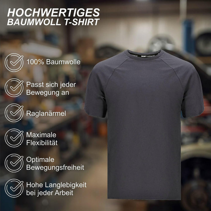 PUMA Workwear Herren Shirt aus 100% Baumwolle - Strapazierfähiges und atmungsaktives Gewebe - Bequem