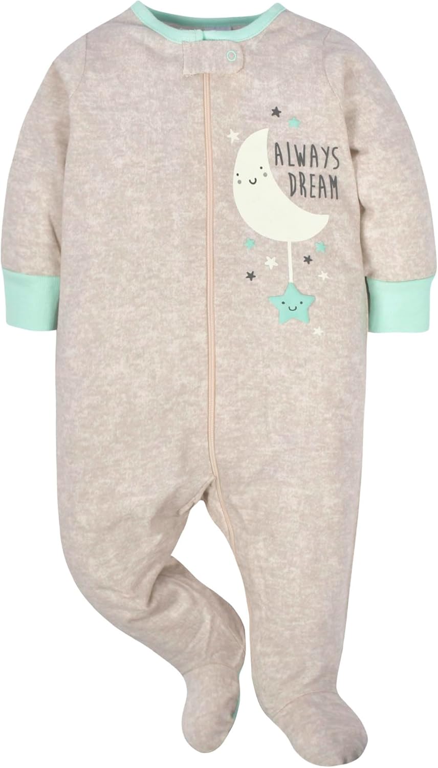 Gerber Unisex Baby 4 Pack Sleep 'N Play Footie Brisuren (4er Pack) Verfrüht Elephants, Verfrüht