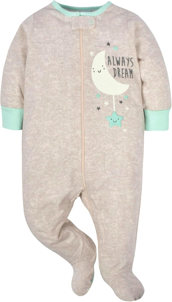 Gerber Unisex Baby 4 Pack Sleep 'N Play Footie Brisuren (4er Pack) Verfrüht Elephants, Verfrüht
