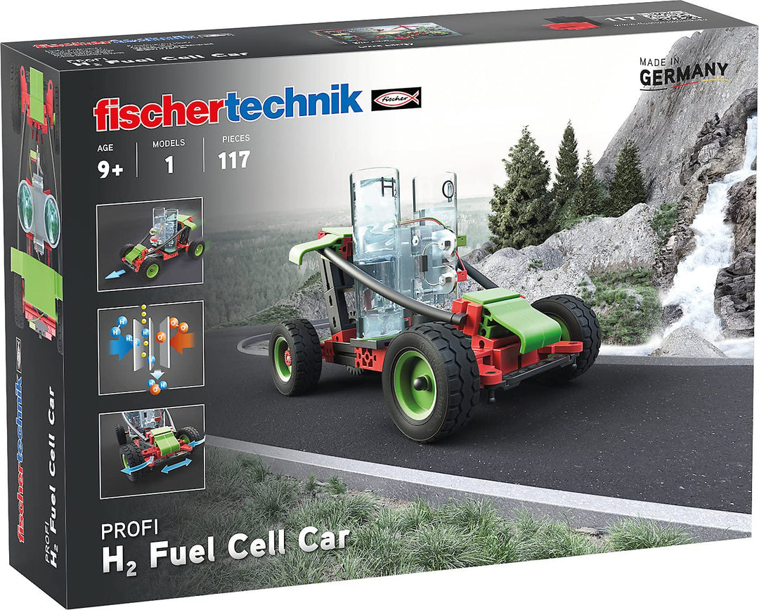 fischertechnik 559880 Profi H2 Fuel Cell Car – Bausatz für Kinder ab 9 Jahren, wasserstoffbetriebene