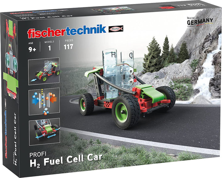 fischertechnik 559880 Profi H2 Fuel Cell Car – Bausatz für Kinder ab 9 Jahren, wasserstoffbetriebene