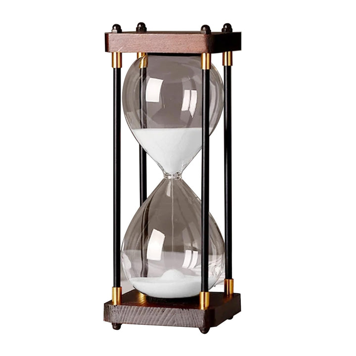 Grosse Sanduhr 60 Minuten, Sanduhr aus Holz, Regenbogen Glas Deko Sanduhren, Geschenk Sanduhr, für H