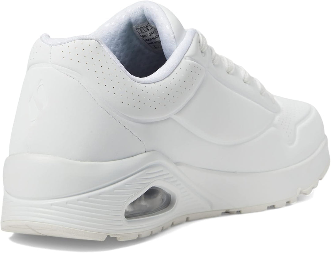 Skechers Herren UNO Stand On Air Sneaker 39 EU White Durabuck Mesh, 39 EU White Durabuck Mesh