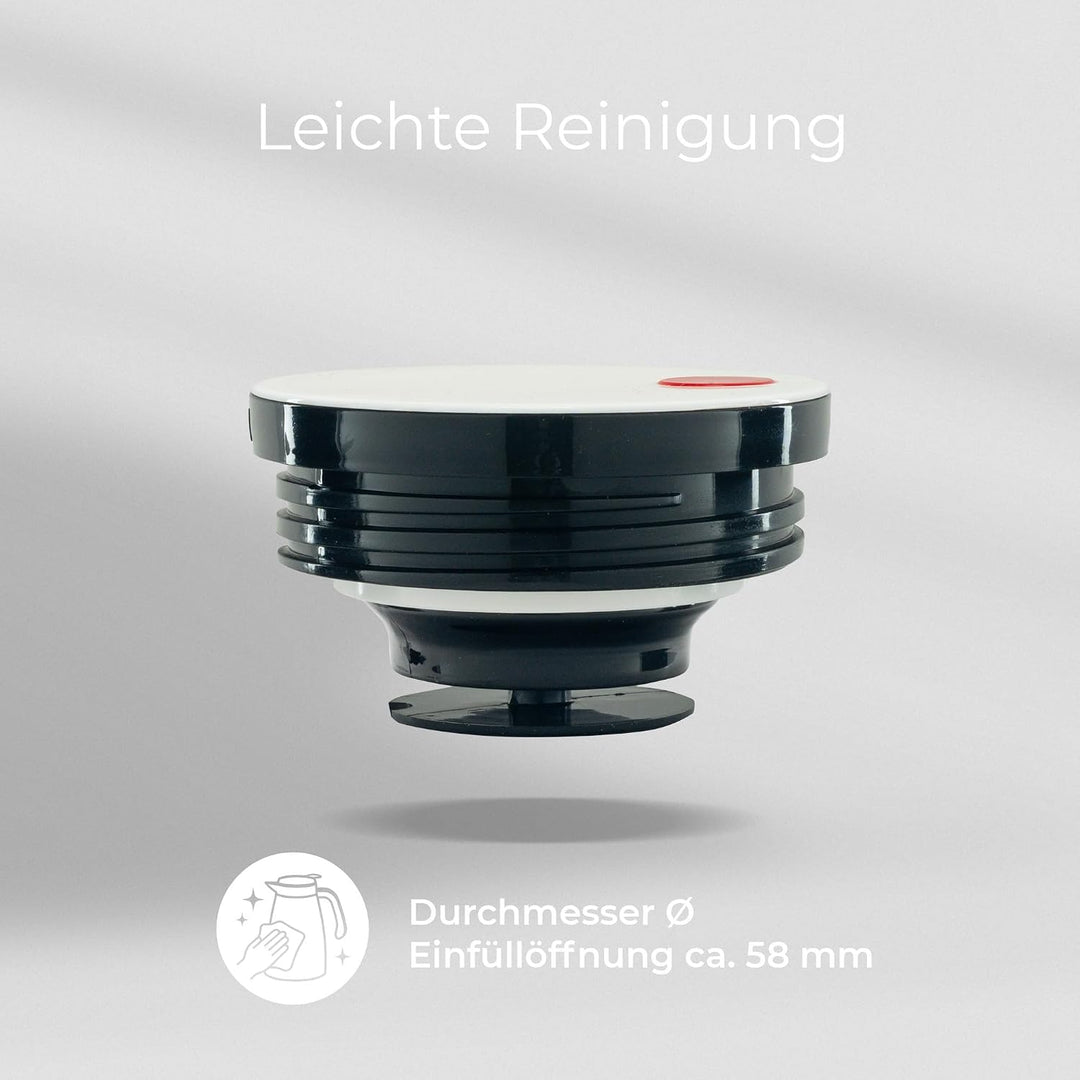 ROTPUNKT Isolierkanne 760 Maxima 1,0 l | Zweifunktions-Drehverschluss | BPA-frei - gesundes Trinken