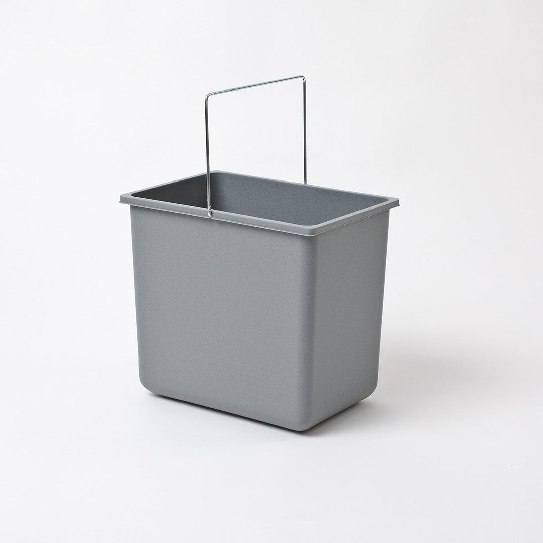 Hailo Inneneimer mit Deckel Kunststoff hellgrau | Höhe 286 mm |mit Henkel | 18 Liter | 316 x 226 mm