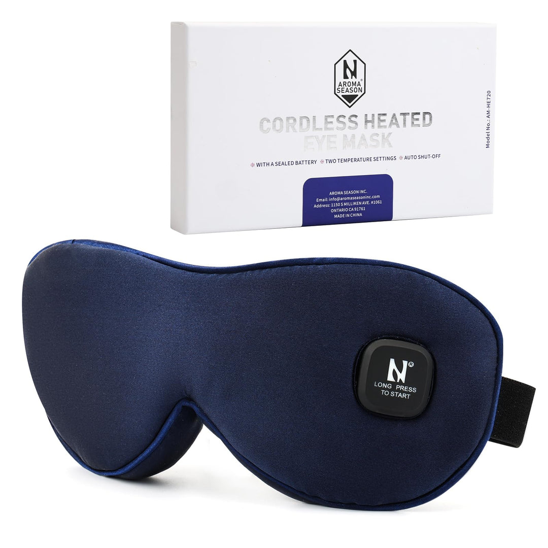 AROMA SEASON Wärmebrille mit Akku ohne Kabel zur Linderung von trockenen Augen, Gerstenkorn, Blephar