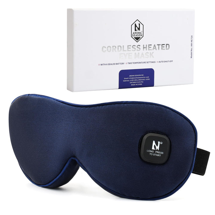 AROMA SEASON Wärmebrille mit Akku ohne Kabel zur Linderung von trockenen Augen, Gerstenkorn, Blephar