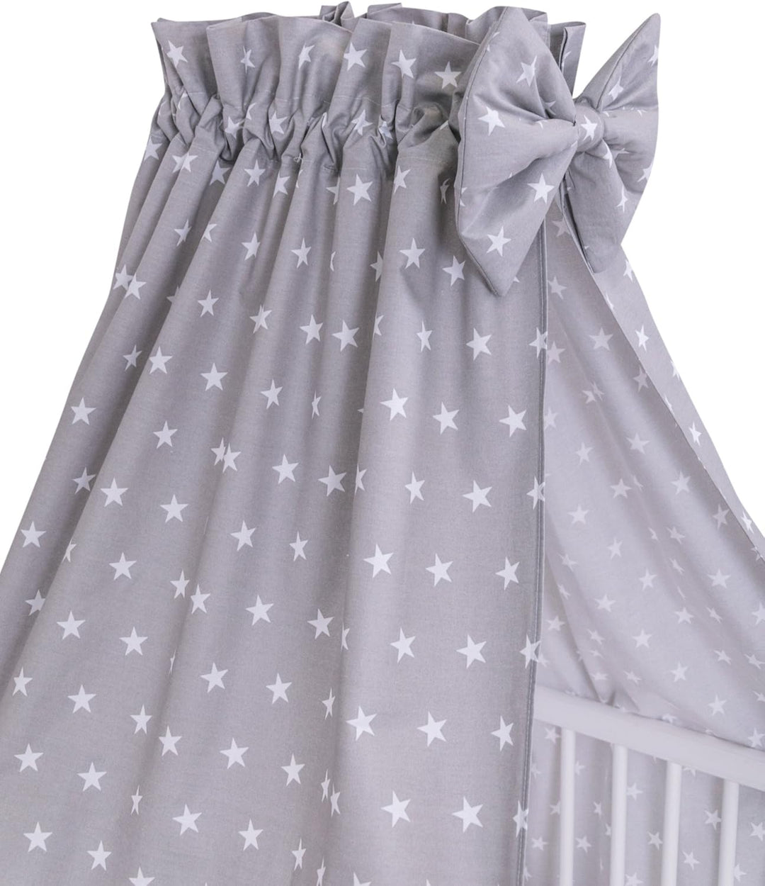 Amilian Baldachin für Babybett, Vollstoffhimmel 100% Baumwolle (Made in EU) Betthimmel für Baby Zimm
