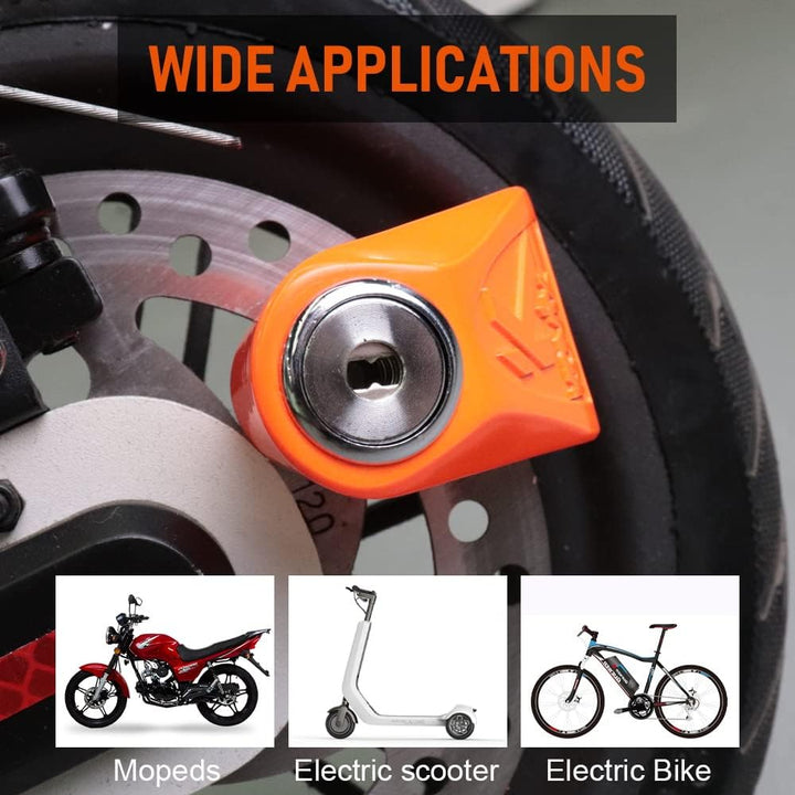 Kovix KN1-FO Kettenschloss Alarm Orange 6MM, FLUO ORANGE Orange, 6MM, FLUO ORANGE Orange