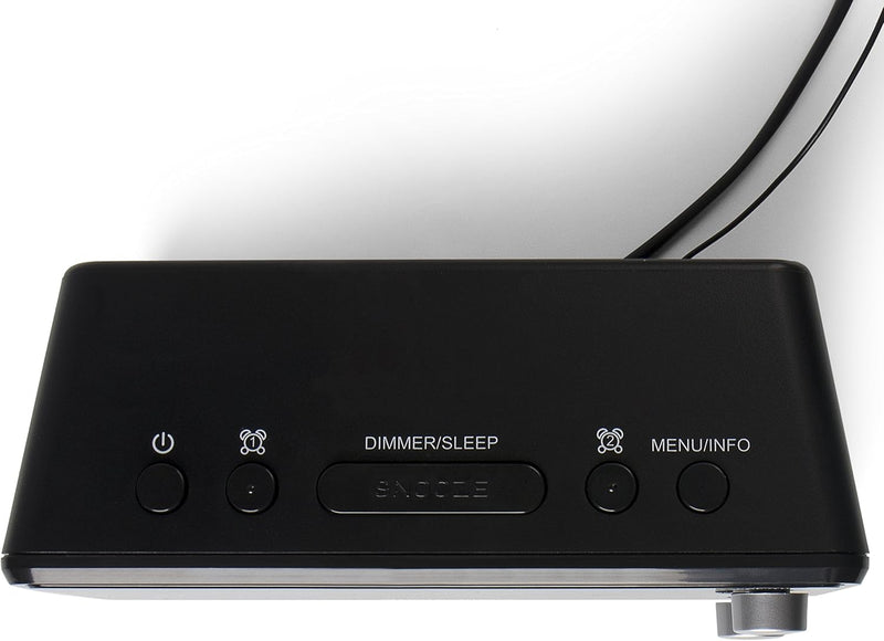 AudioAffairs Digitaler Radiowecker DAB+ | UKW/FM | dimmbares Display | Wecker mit Radio oder Alarmto