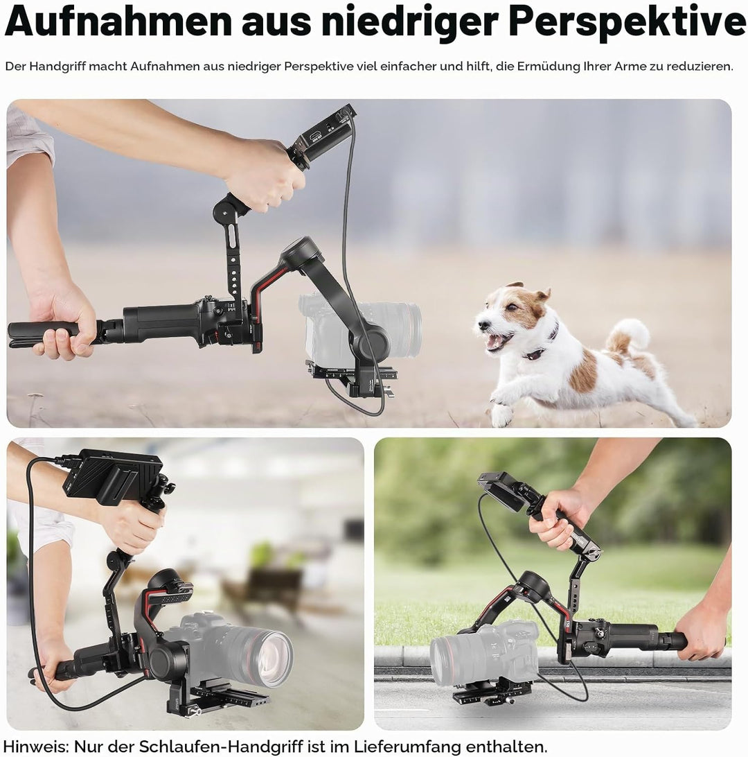 NEEWER Verstellbarer Sling Griff Kompatibel mit DJI Ronin RS3 Mini RS 3 Pro RS 2 RSC 2 Gimbal Stabil
