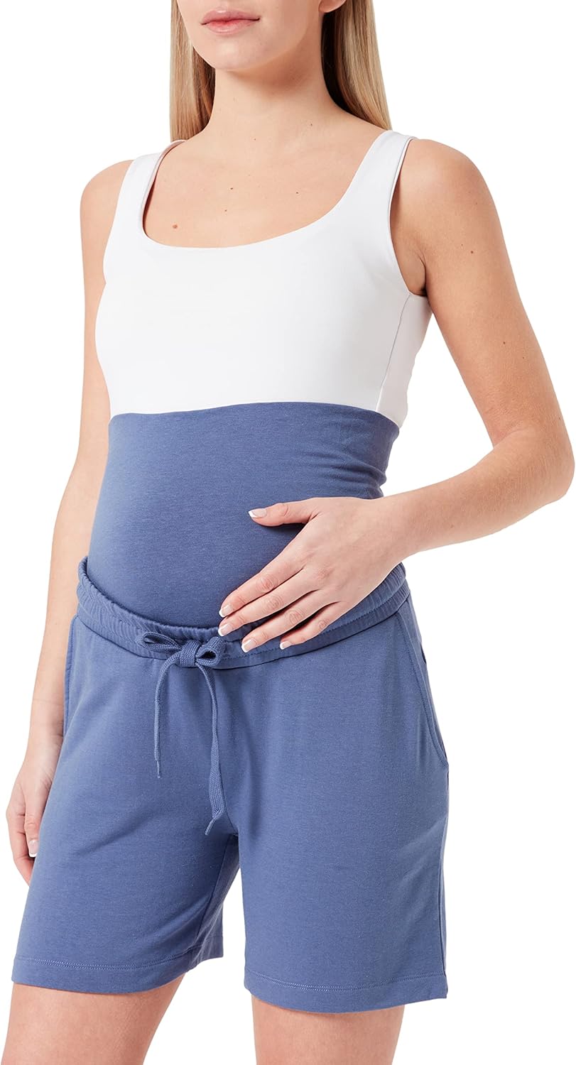 Noppies Maternity Damen Over The Belly Helena Shorts, Gray Blue-P910, XS