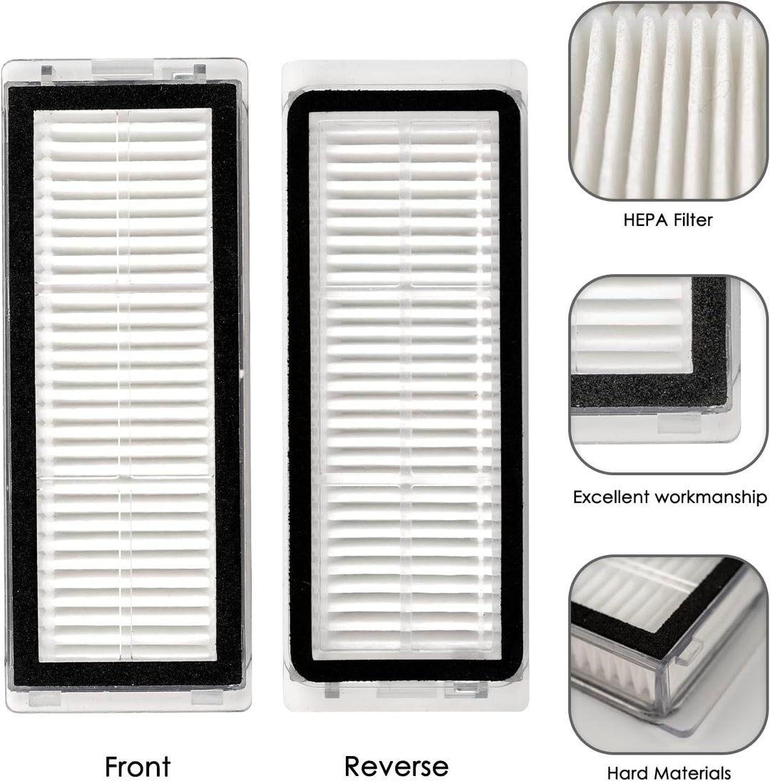 HEPA-Filter kompatibel für Dreametech L20 Ultra/L30 Ultra Roboter-Staubsaugerfilter-Set, 8 Stück