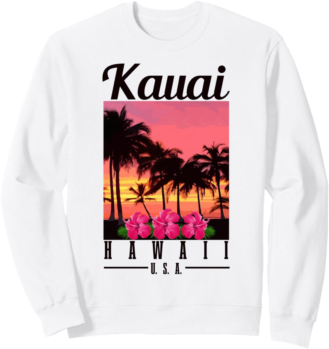 Kauai Hawaii Aloha Hawaiianische Inseln Surfer Souvenir Sweatshirt