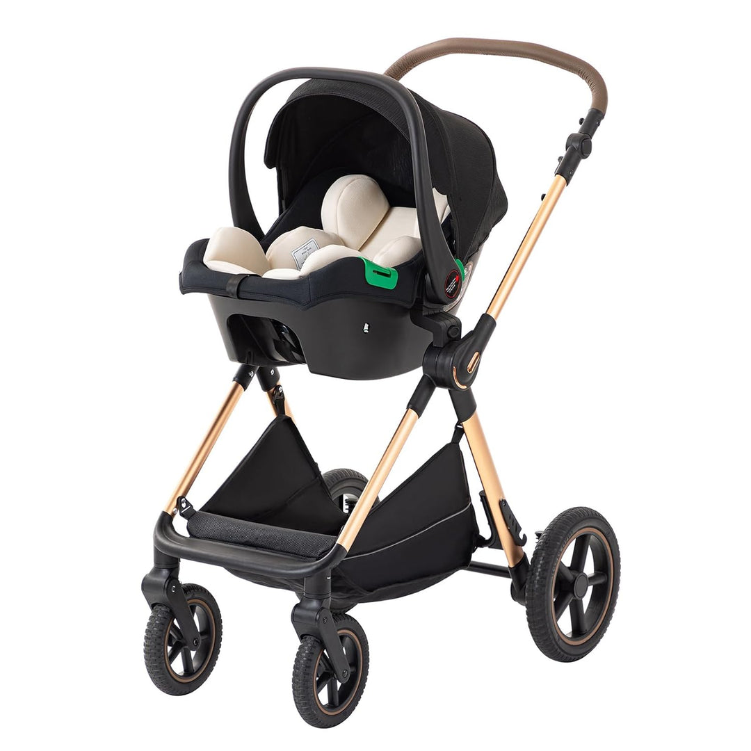 kinderwagen 3 in 1 Kombikinderwagen für Neugeborene robustes leichtes Aluminiumgestell geeignet bis