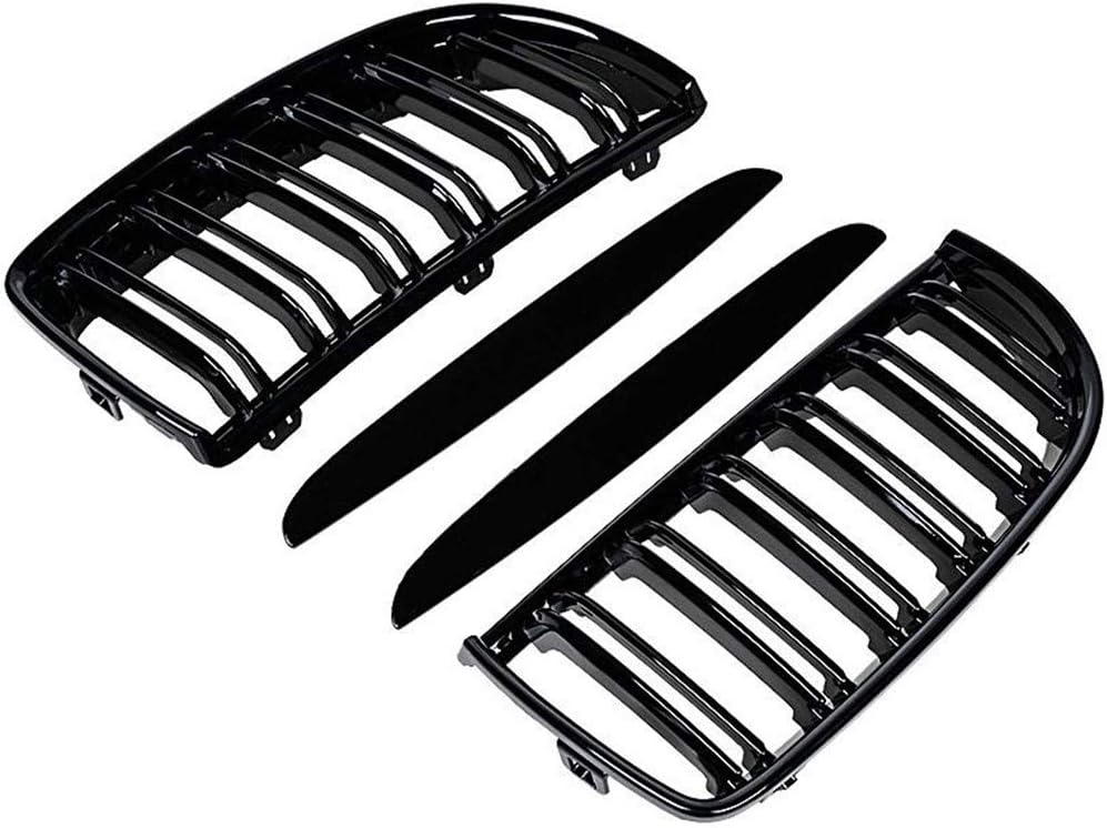 Ricoy E90 und E91 3er Nieren Doppelsteg Sport Kühlergrill Glanz Schwarz