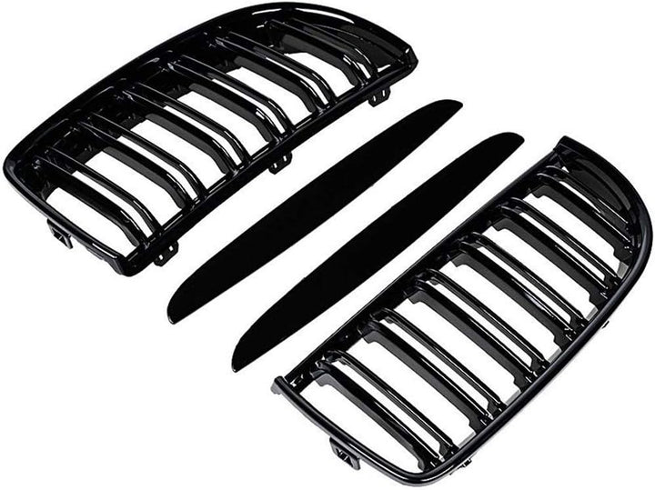 Ricoy E90 und E91 3er Nieren Doppelsteg Sport Kühlergrill Glanz Schwarz