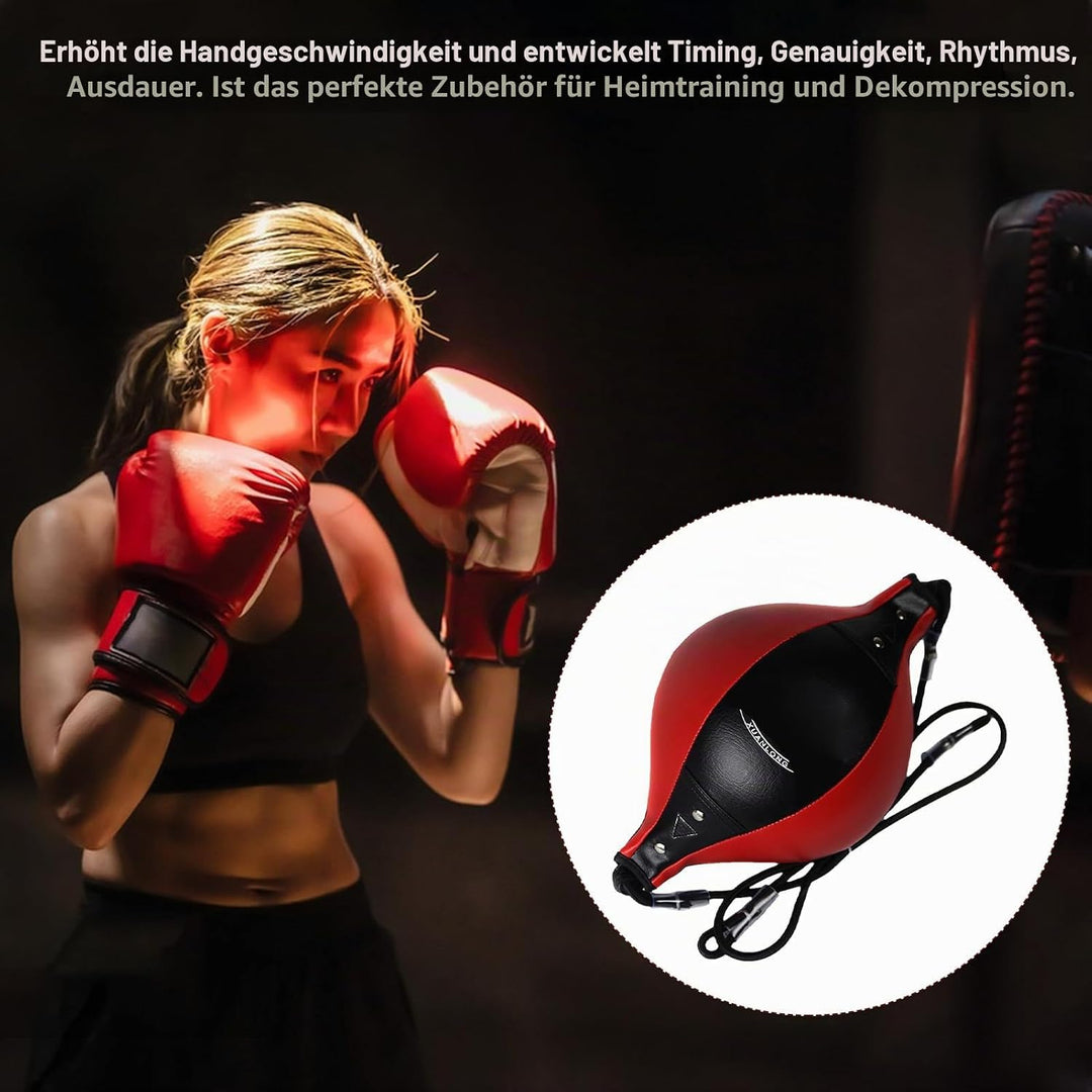 Doppelendball für das Boxtraining, Langlebige Materialien, Elastisches Seil, Universeller Speedball
