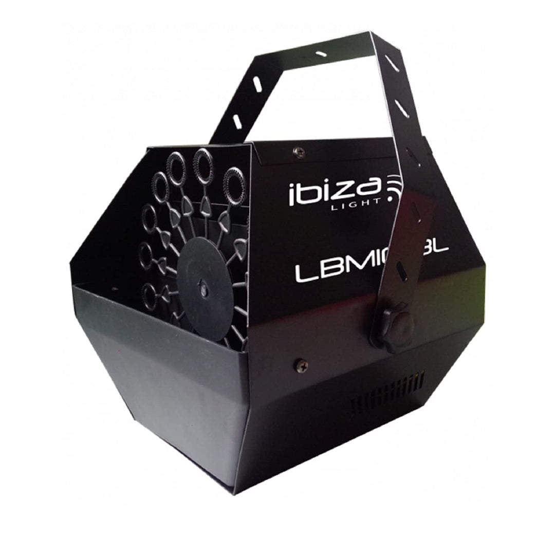 Ibiza - LBM10-BL - Seifenblasenmaschine mit Halterung - Schwarz Sektor Maschine Single, Sektor Masch