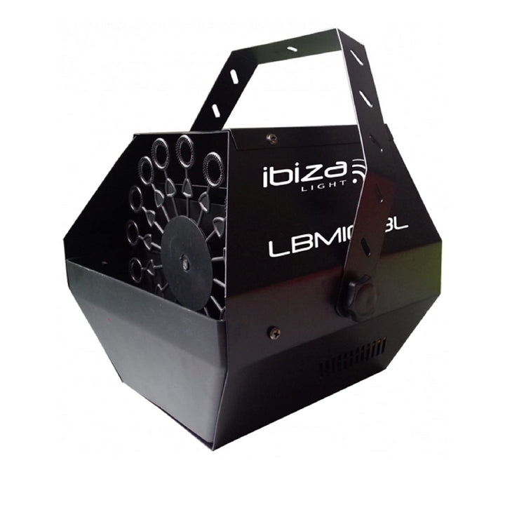 Ibiza - LBM10-BL - Seifenblasenmaschine mit Halterung - Schwarz Sektor Maschine Single, Sektor Masch