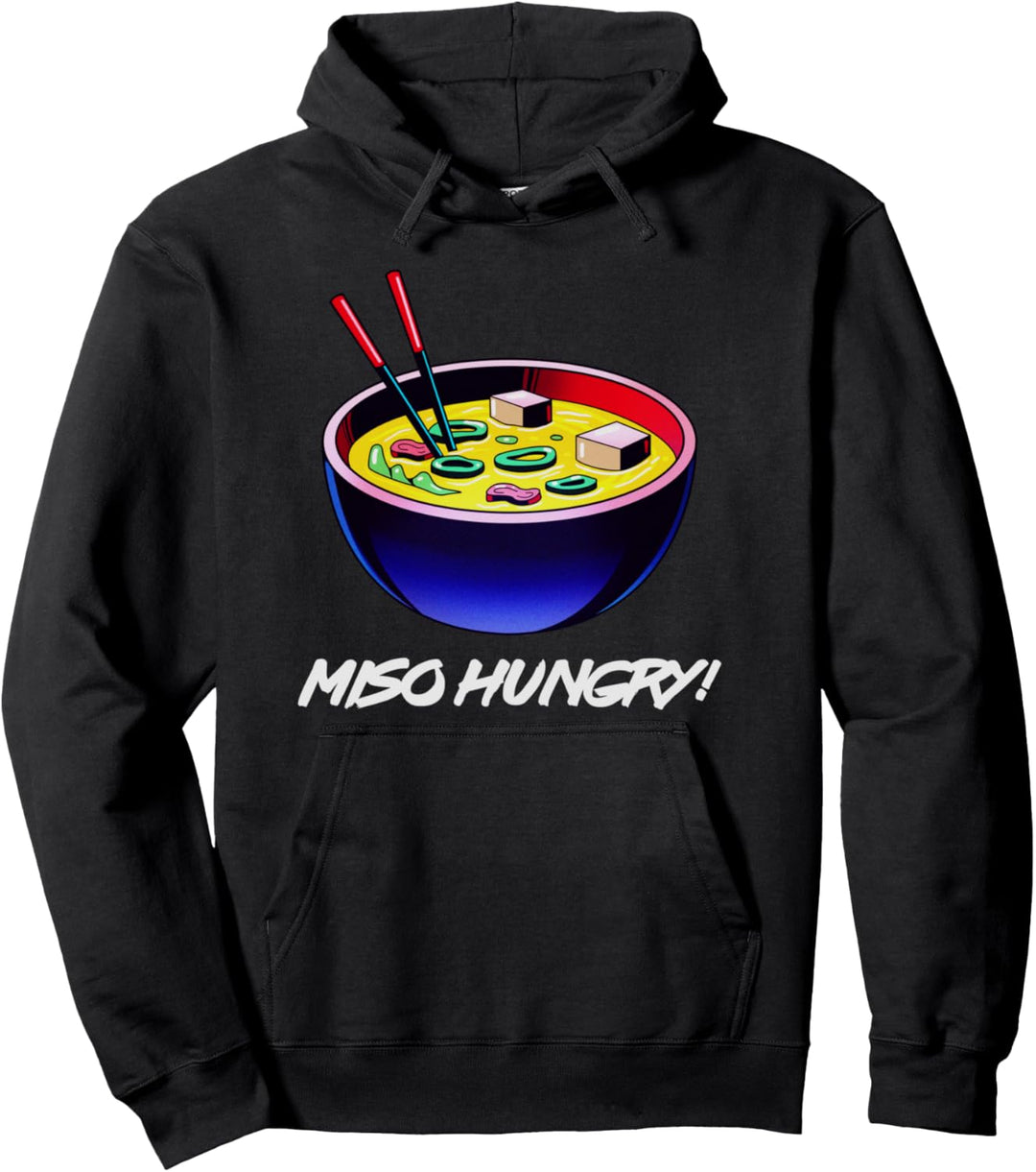 Miso Hungry Misoshiru Dashi Sojabohnenpaste Tofustücke Pullover Hoodie