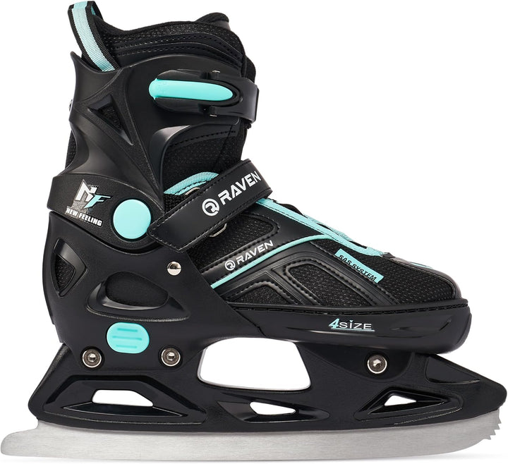 Inlineskates Inliner Raven Pulse verstellbar optional als 2in1 Inlineskates/Schlittschuhe 40-43 (25,