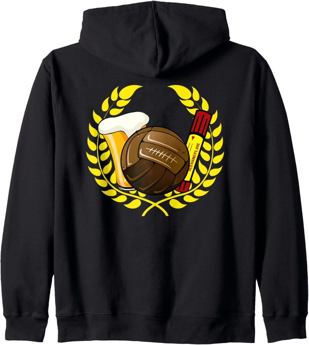 Lorbeerkranz Fussball Pyro Bier Ultras Kapuzenjacke