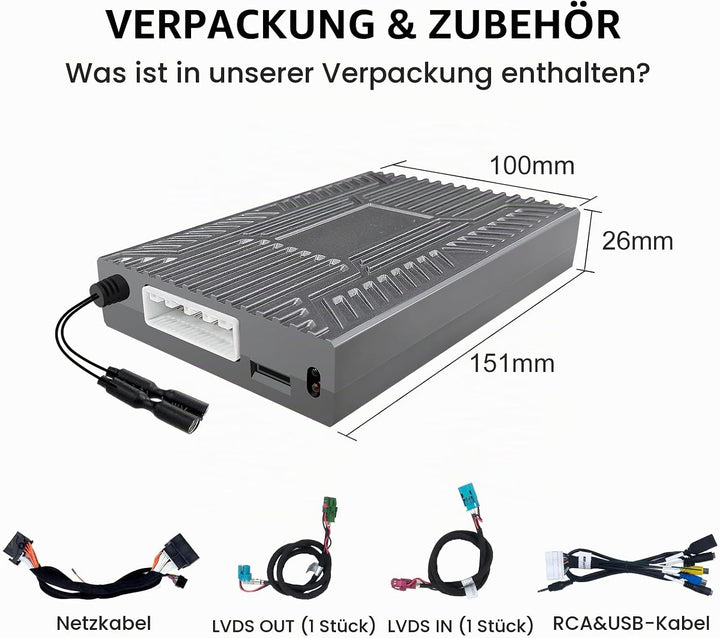 EZoneTronics Wireless CarPlay &amp; Android Auto Retrofit Kit Decoder für Alfa Romeo Giulia Stelvio 2017