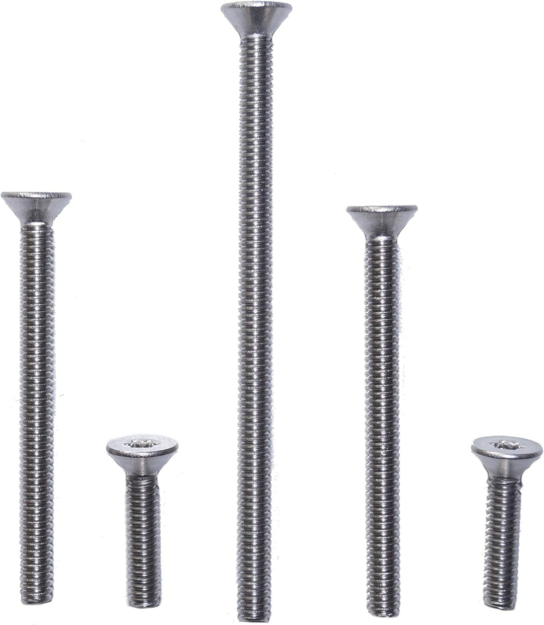 Senkschrauben mit Innensechsrund M6X45 TX30 50 Stück ISO 14581 A2 Edelstahl rostfrei Senkkopfschraub
