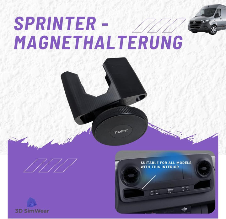 Generisch Magnet Logic-Mount Sprinter-Edition: Profi-Smartphonehalter für Mercedes Sprinter 906/907