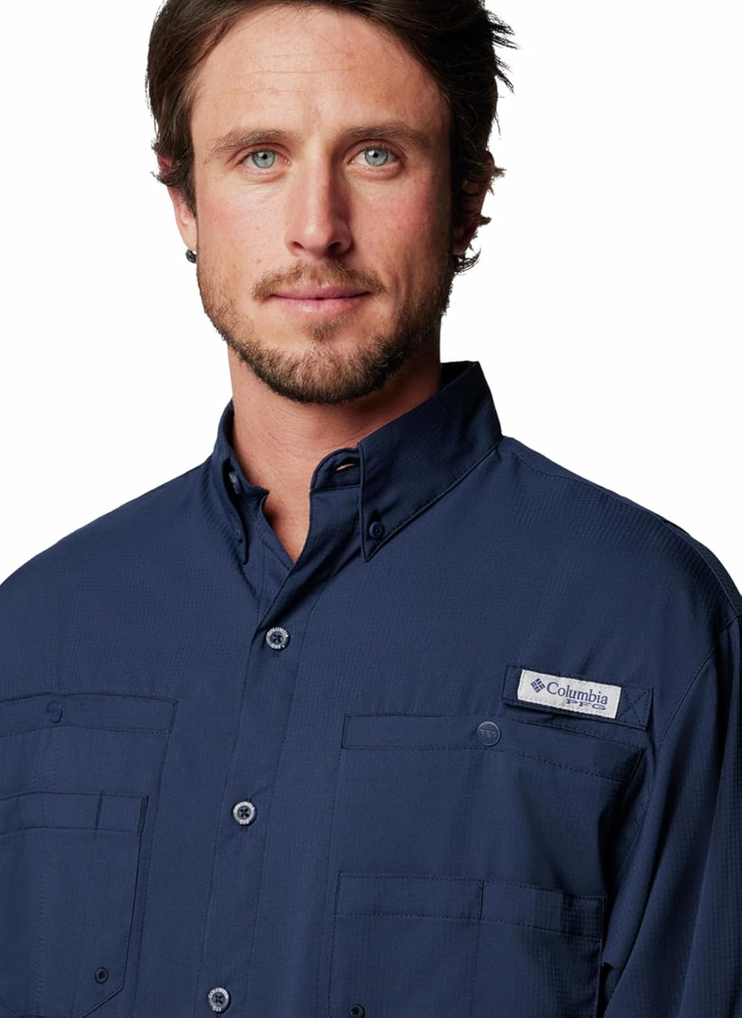 Columbia Herren Super Bonehead Classic Langarm Angelshirt XS Collegiate Marineblau, XS Collegiate Na