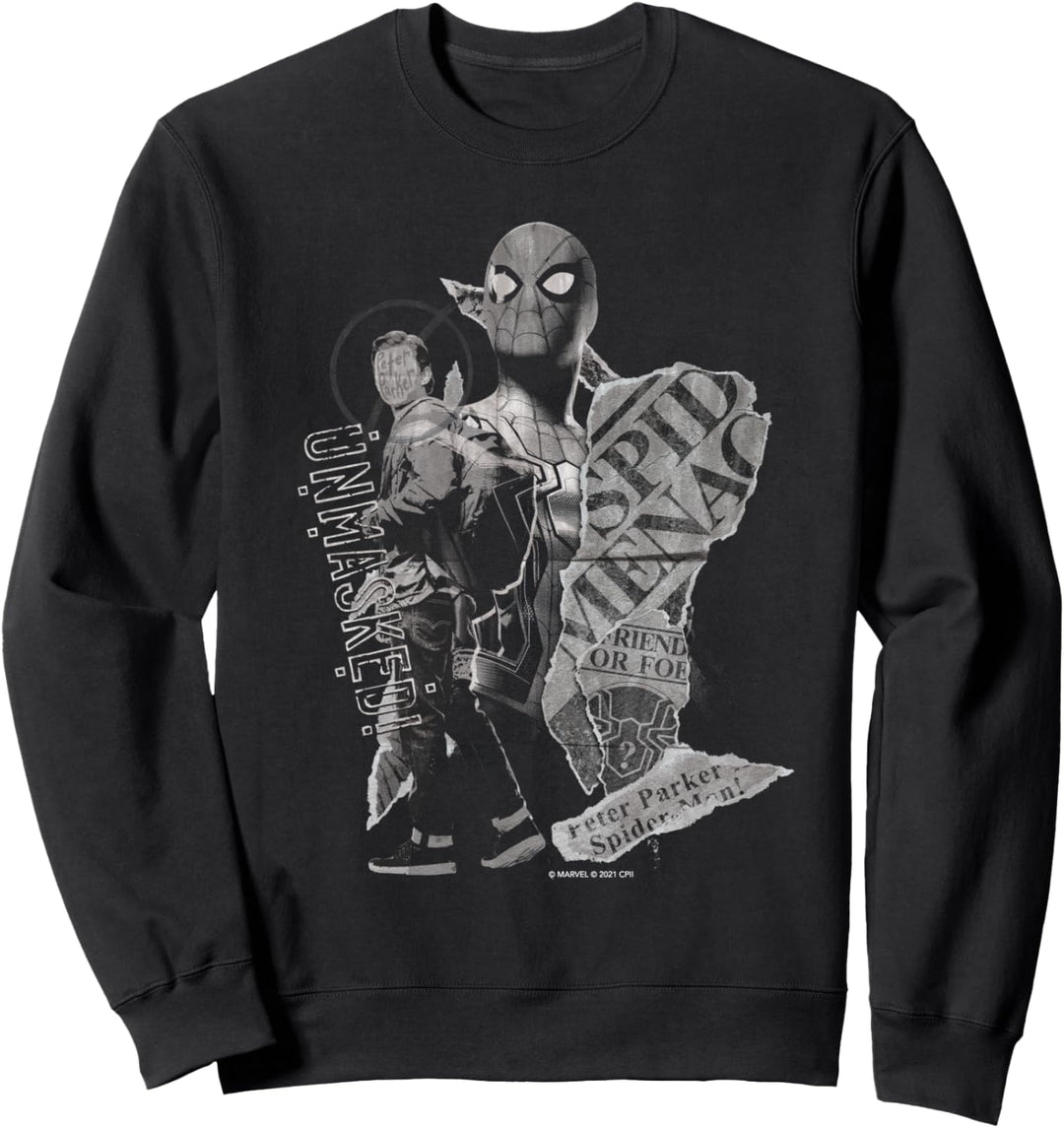 Marvel Spider-Man: No Way Home Peter Parker Unmasked Sweatshirt
