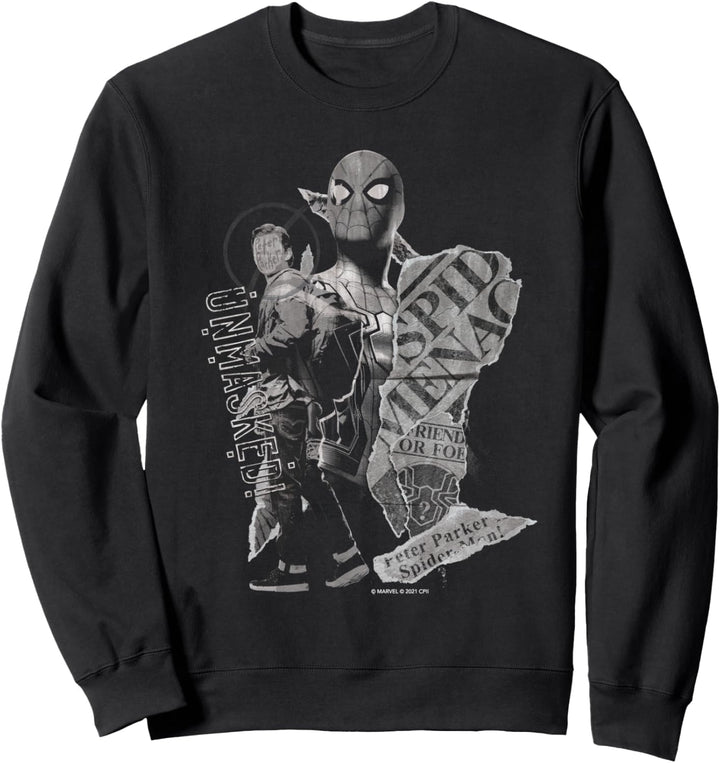 Marvel Spider-Man: No Way Home Peter Parker Unmasked Sweatshirt