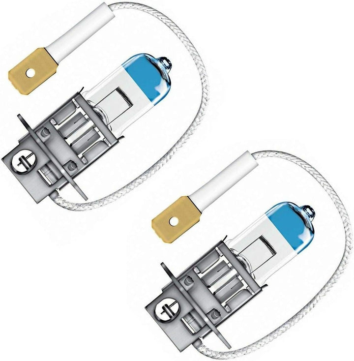 2x H3 55W 12V Night Breaker Laser Next Generation 64151NL-HCB Weiss Ersatz Halogen Birne für Scheinw