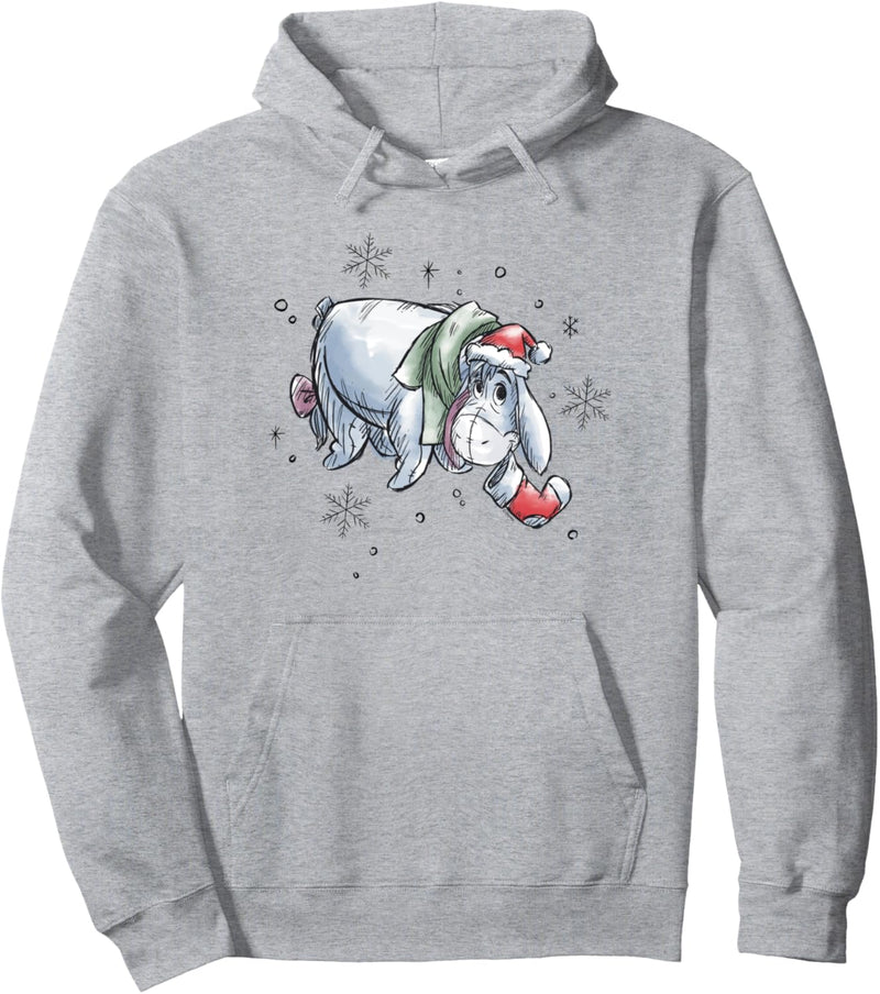 Disney Winnie The Pooh Eeyore Christmas Stocking Pullover Hoodie