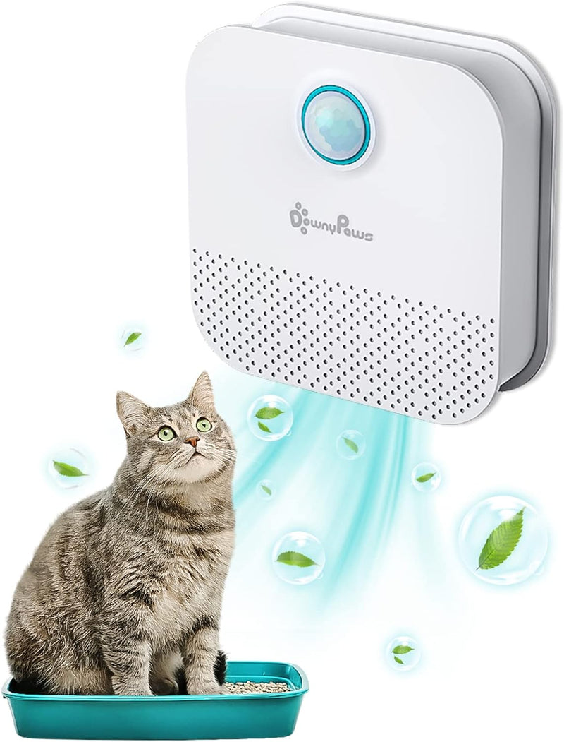 DownyPaws Katzenstreu-Geruchsbeseitiger, Katzentoiletten-Desodorierer für alle Arten von Katzentoile