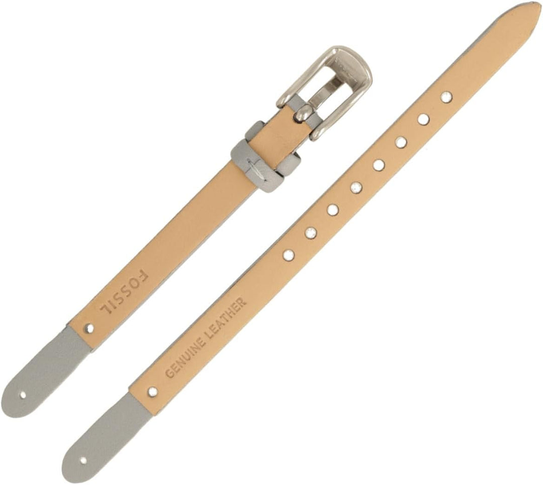 Fossil Uhrenarmband 8mm Leder Blau - ES-3822 | LB-ES3822