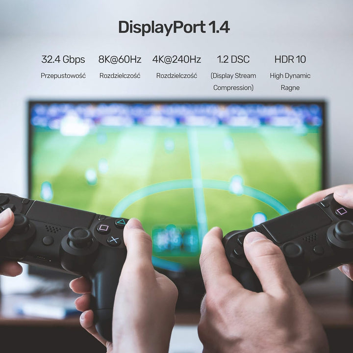 UnITEK Human friendly 8K-Glasfaserkabel DisplayPort 1.4 20M (8K @60Hz, 4K @144Hz, 1440p @240Hz) | Da