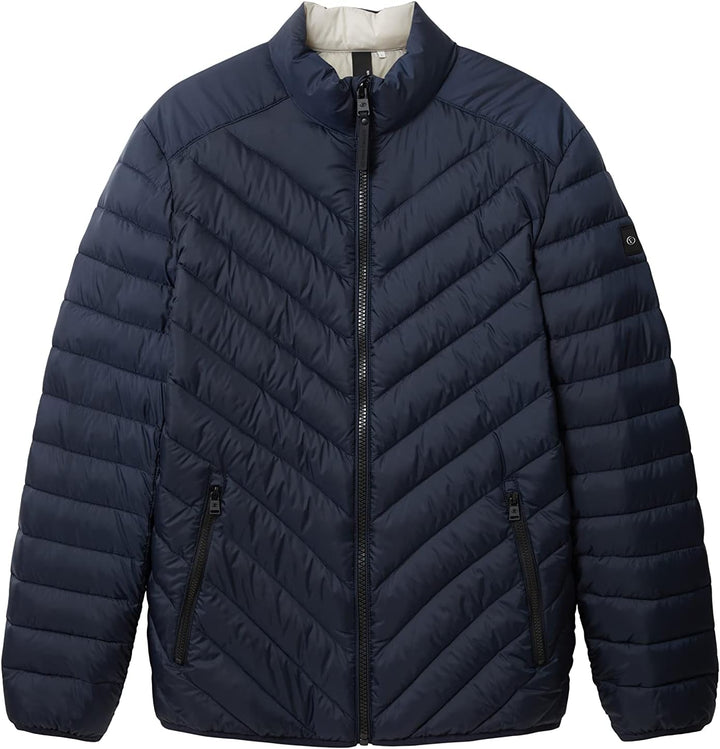 TOM TAILOR Herren Lightweight Steppjacke mit Stehkragen S 10668-sky Captain Blue, S 10668-sky Captai