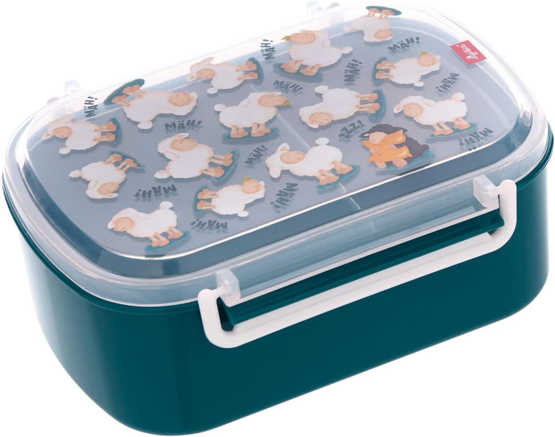 SIGIKID 25133 Brotzeitbox Zoo OnTour Lunchbox BPA-frei Mädchen und Jungen empfohlen ab 2 Jahren gelb