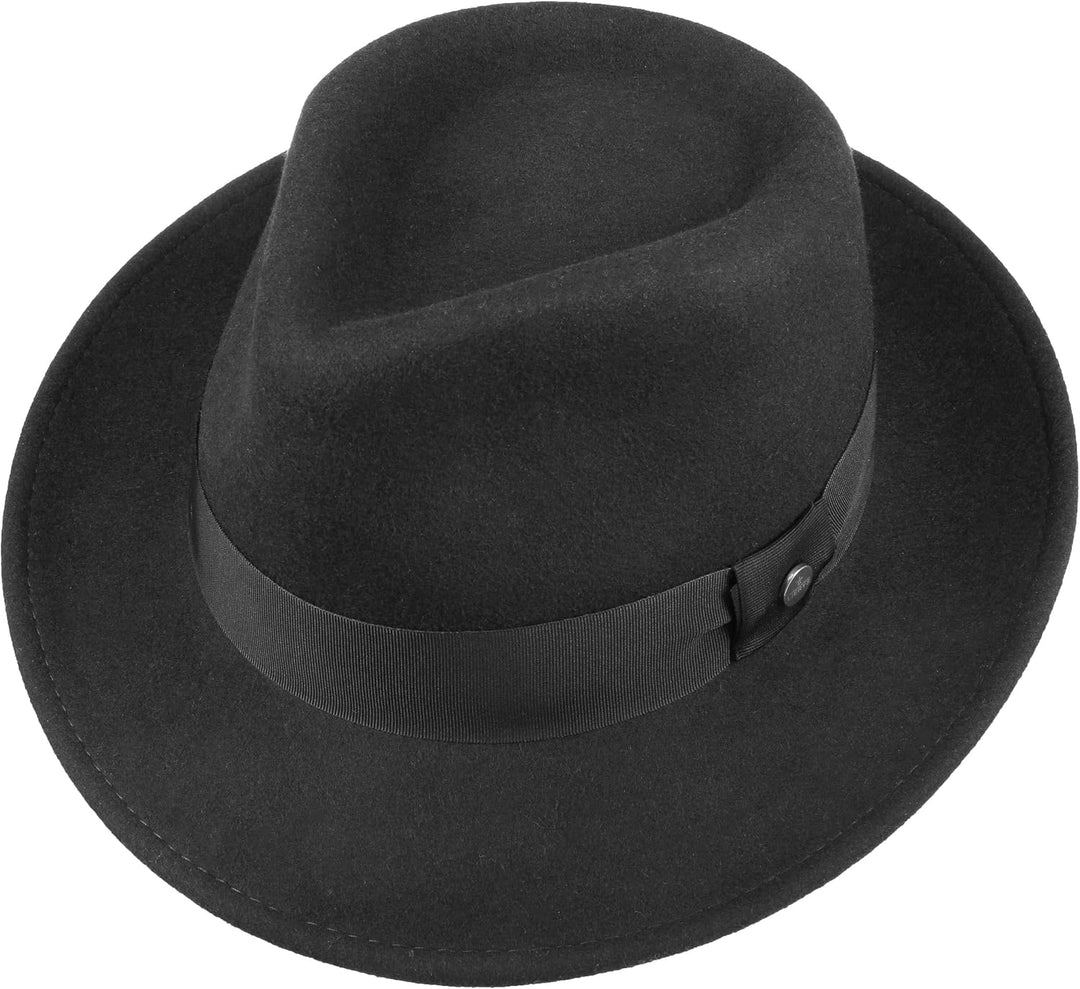 Lierys City Filzhut Wollfilzhut Damen Herren Wasserabweisend Packable Bogarthut Fedora Sommer Winter