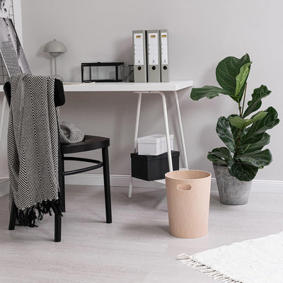 Kazai. Echtholz Papierkorb Börje | Moderner Holz Mülleimer für Büro, Kinderzimmer, Schlafzimmer u.m.