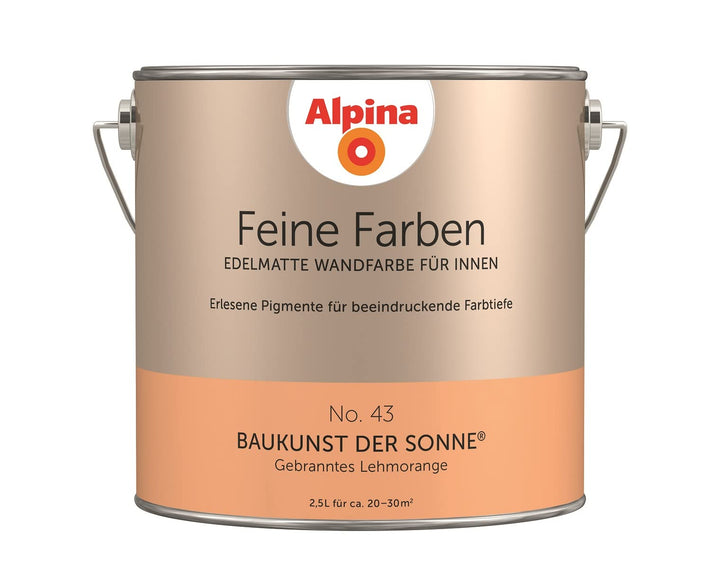 Alpina Feine Farben No. 43 Baukunst der Sonne® edelmatt 2,5 Liter, No. 43 Baukunst der Sonne